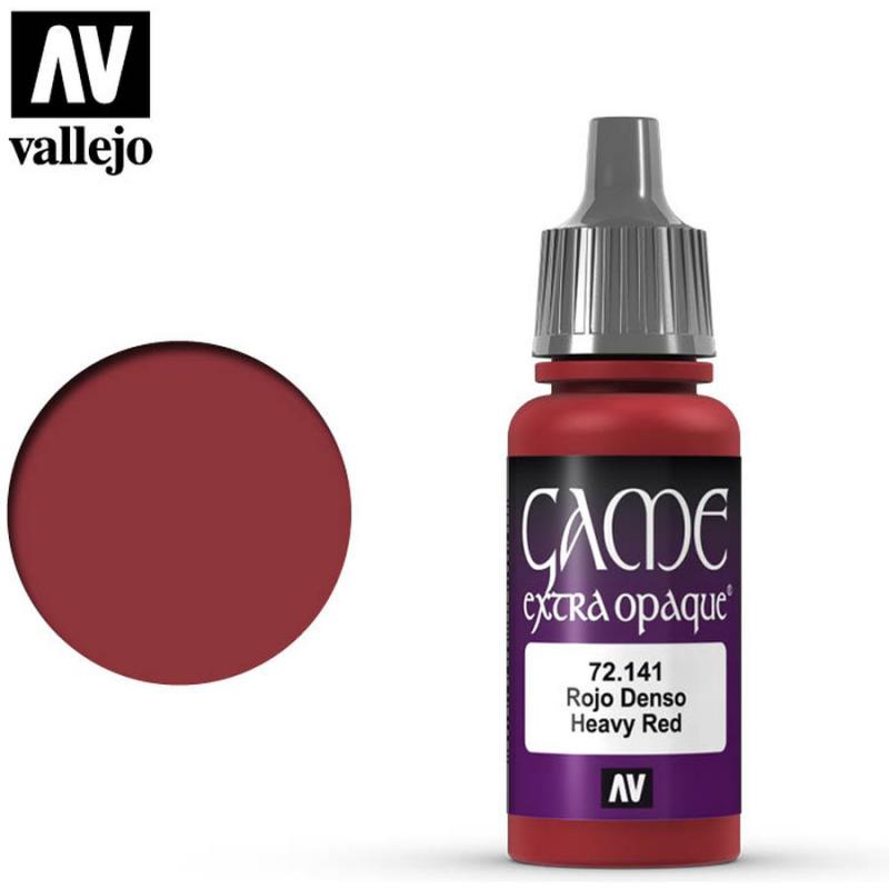 Game Color Acrylic Paint - Vallejo 17ml - Extra Opaque Heavy Red 72141