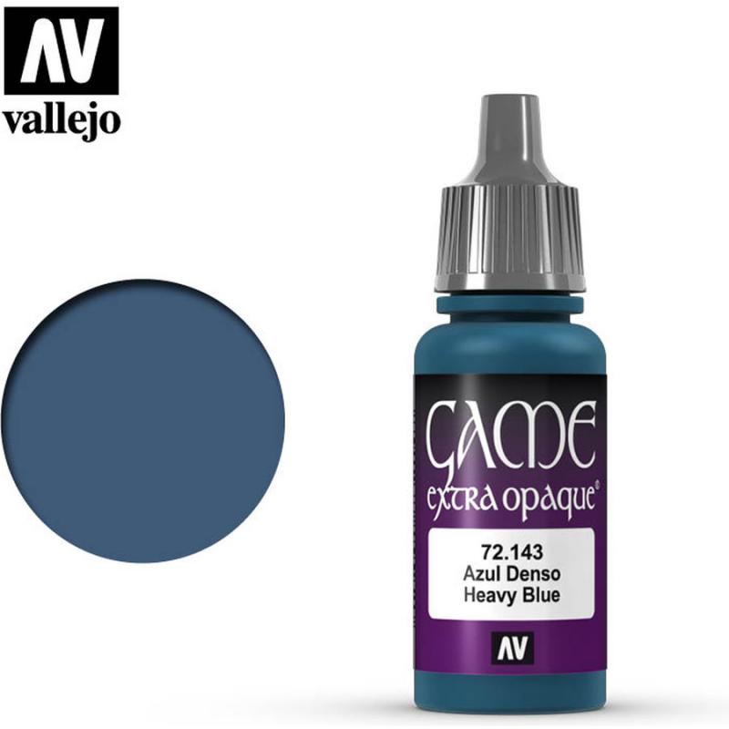 Game Color Acrylic Paint - Vallejo 17ml - Extra Opaque Heavy Blue 72143
