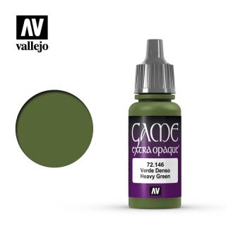 Game Color Acrylic Paint - Vallejo 17ml - Εxtra Opaque Heavy Green 72146