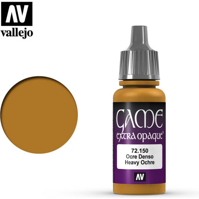 Game Color Acrylic Paint - Vallejo 17ml - Extra Opaque Heavy Ochre 72150