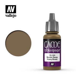 Game Color Acrylic Paint - Vallejo 17ml - Extra Opaque Heavy Brown 72153
