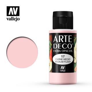 Art Deco Acrylic Paint - Vallejo 60ml - Medium Flesh 85017