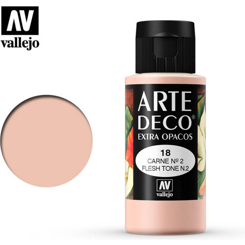 Art Deco Acrylic Paint - Vallejo 60ml - Flesh Tone 85018