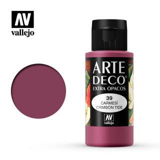 Art Deco Acrylic Paint - Vallejo 60ml - Crimpson Tide 85039
