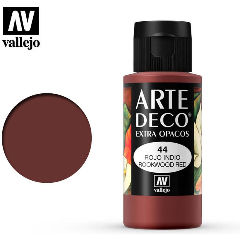 Art Deco Acrylic Paint - Vallejo 60ml - Rookwood Red 85044