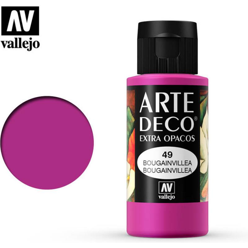 Art Deco Acrylic Paint - Vallejo 60ml - Bougainvilla 85049