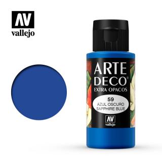 Art Deco Acrylic Paint - Vallejo 60ml - Sapphire Blue 85059
