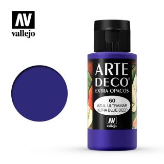 Art Deco Acrylic Paint - Vallejo 60ml - Ultra Deep Blue 85060
