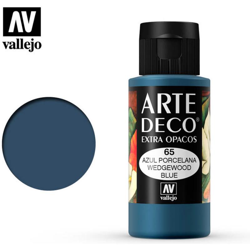 Art Deco Acrylic Paint - Vallejo 60ml - Wedgewood Blue 85065