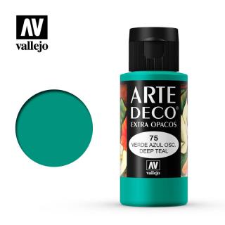 Art Deco Acrylic Paint - Vallejo 60ml - Deep Teal 85075