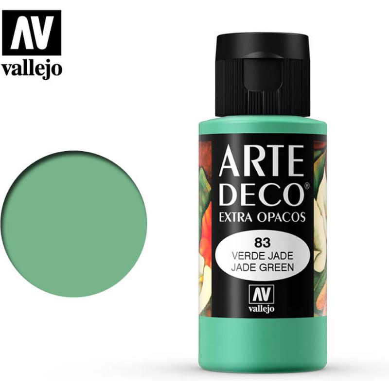 Art Deco Acrylic Paint - Vallejo 60ml - Jade Green 85083