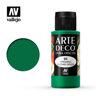 Art Deco Acrylic Paint - Vallejo 60ml - Viridian Green 85095