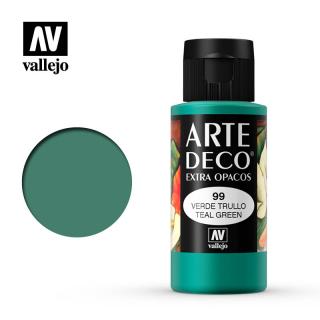 Art Deco Acrylic Paint - Vallejo 60ml - Teal Green 85099