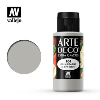 Art Deco Acrylic Paint - Vallejo 60ml - Slate Grey 85104