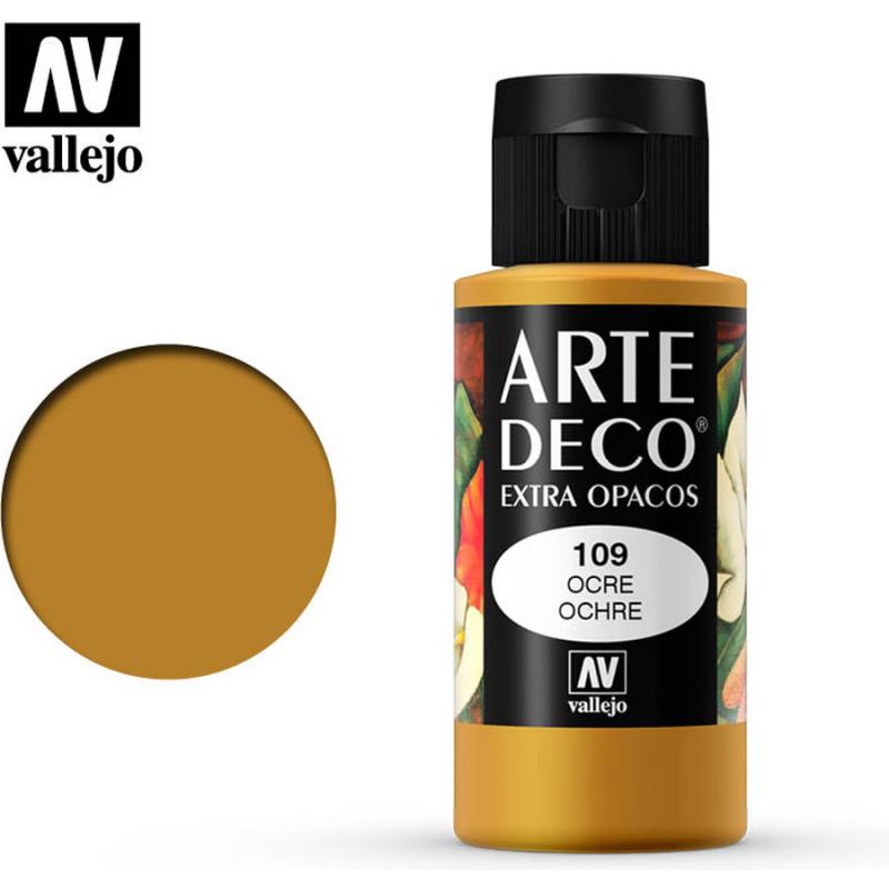 Art Deco Acrylic Paint - Vallejo 60ml - Ochre 85109