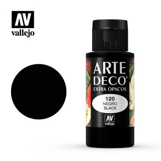 Art Deco Acrylic Paint - Vallejo 60ml - Black 85120
