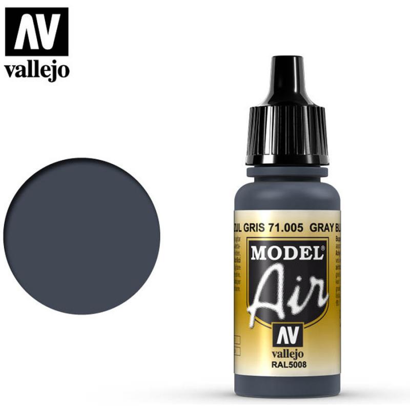 Model Air Acrylic Paint - Vallejo 17ml - Intermediate Blue 71005