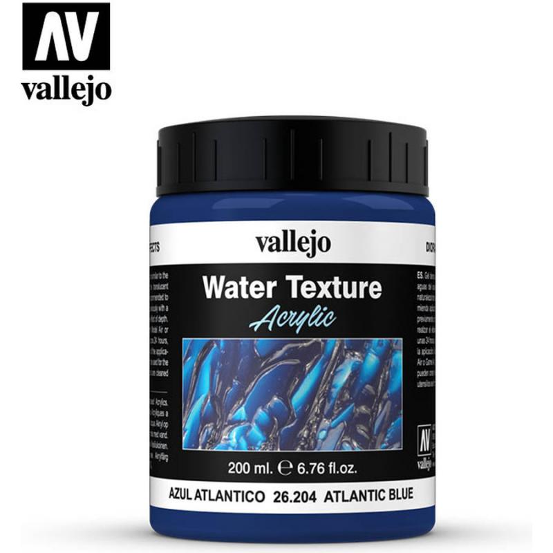 Water Effects - Vallejo 200ml - Atlantic Blue Water Texture 26204