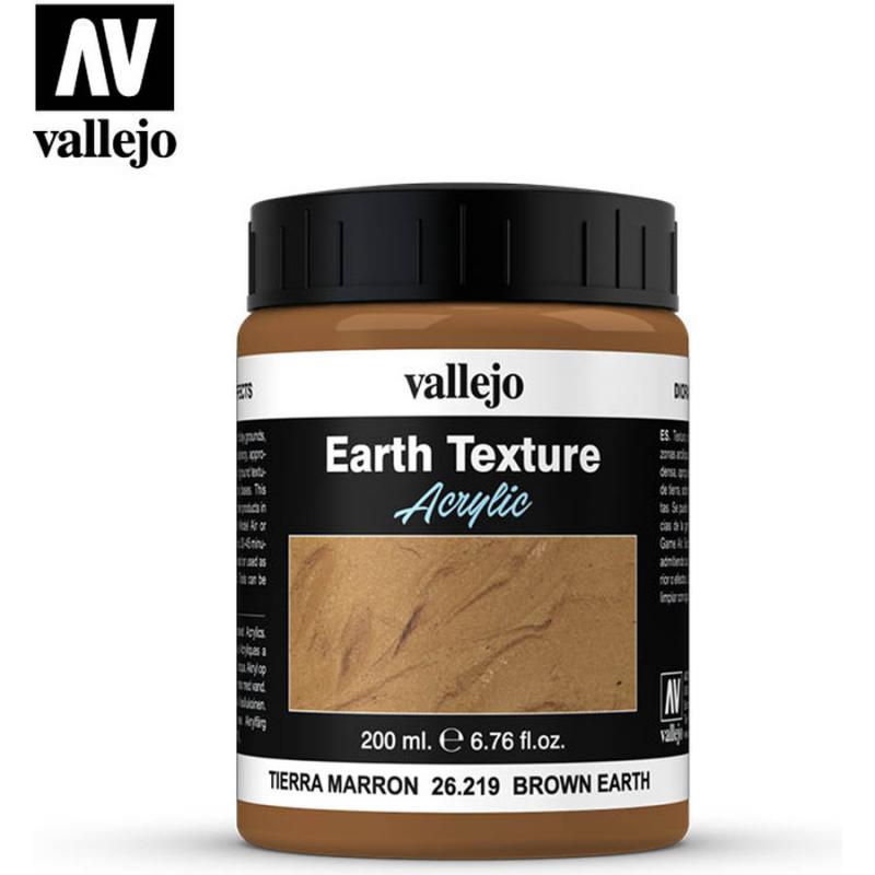 Earth Texture Acrylic - Vallejo 200ml - Brown Earth Texture 26219
