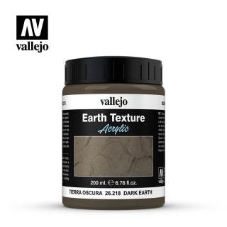 Earth Texture Acrylic - Vallejo 200ml - Dark Earth Texture 26218