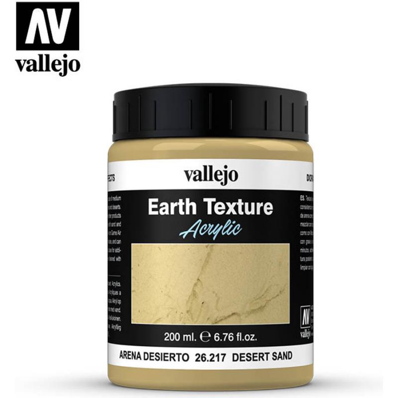 Earth Texture Acrylic - Vallejo 200ml - Desert Sand Texture 26217