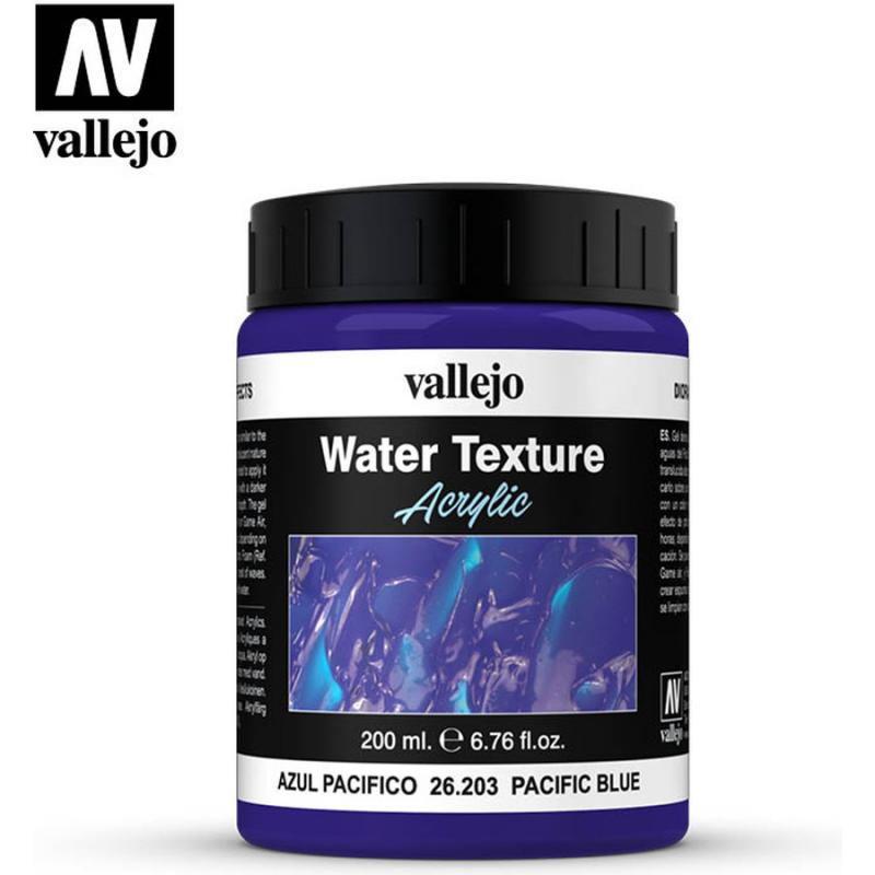 Water Effects - Vallejo 200ml - Pacific Blue Water Texture 26203