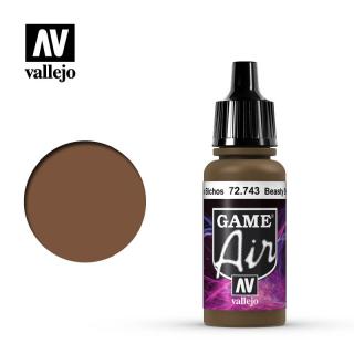 Game Air Acrylic Paint - Vallejo 17ml - Beasty Brown 72743