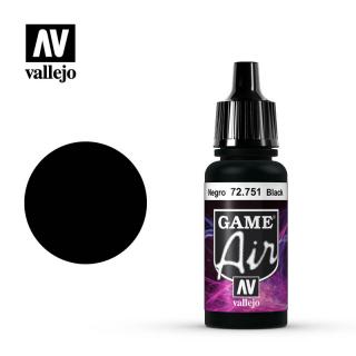 Game Air Acrylic Paint - Vallejo 17ml - Black 72751