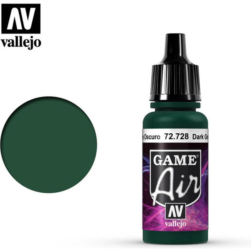 Game Air Acrylic Paint - Vallejo 17ml - Dark Green 72728