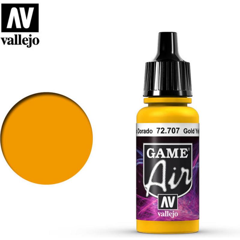Game Air Acrylic Paint - Vallejo 17ml - Gold Yellow 72707