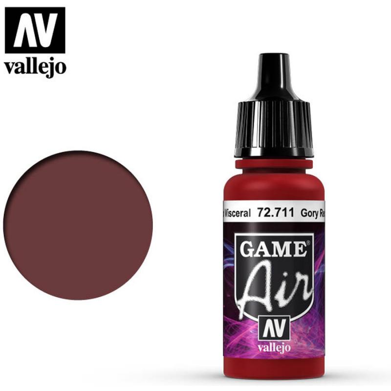 Game Air Acrylic Paint - Vallejo 17ml - Gory Red 72711