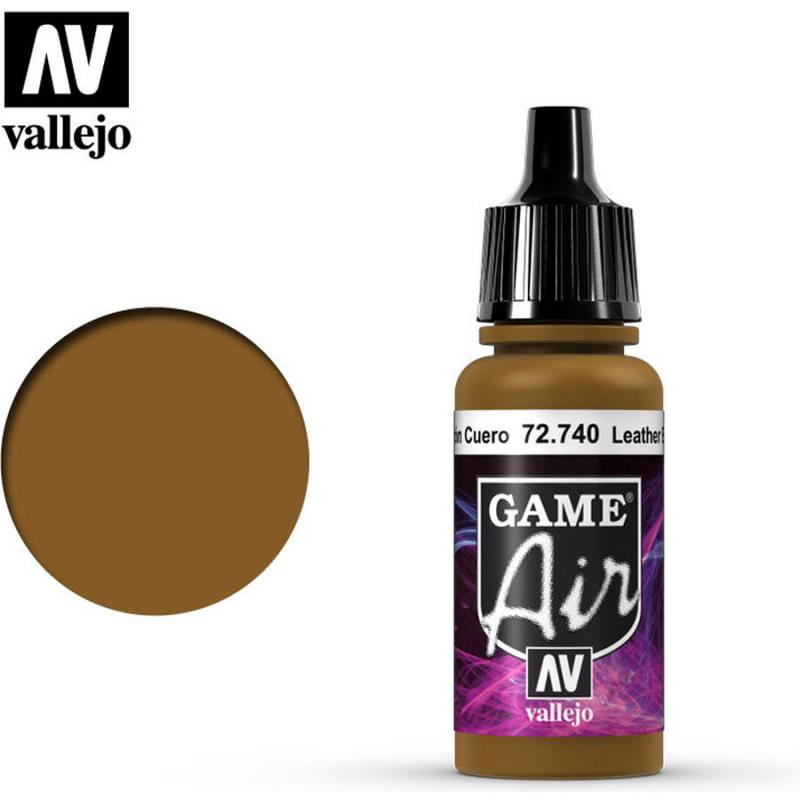 Game Air Acrylic Paint - Vallejo 17ml - Leather Brown 72740