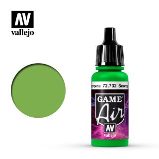 Game Air Acrylic Paint - Vallejo 17ml - Escorpena Green 72732