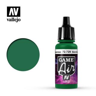 Game Air Acrylic Paint - Vallejo 17ml - Sick Green 72729