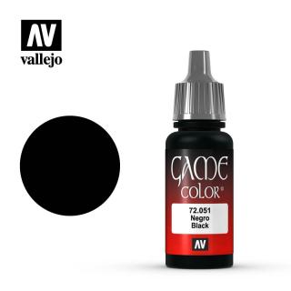Game Color Acrylic Paint - Vallejo 17ml - Black Green 72051