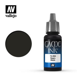 Game Color Acrylic Paint - Vallejo 17ml - Black Ink 72094