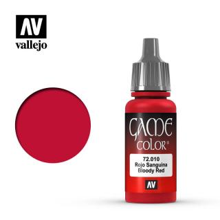 Game Color Acrylic Paint - Vallejo 17ml - Bloody Red 72010