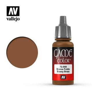 Game Color Acrylic Paint - Vallejo 17ml - Brassy Brass 72058