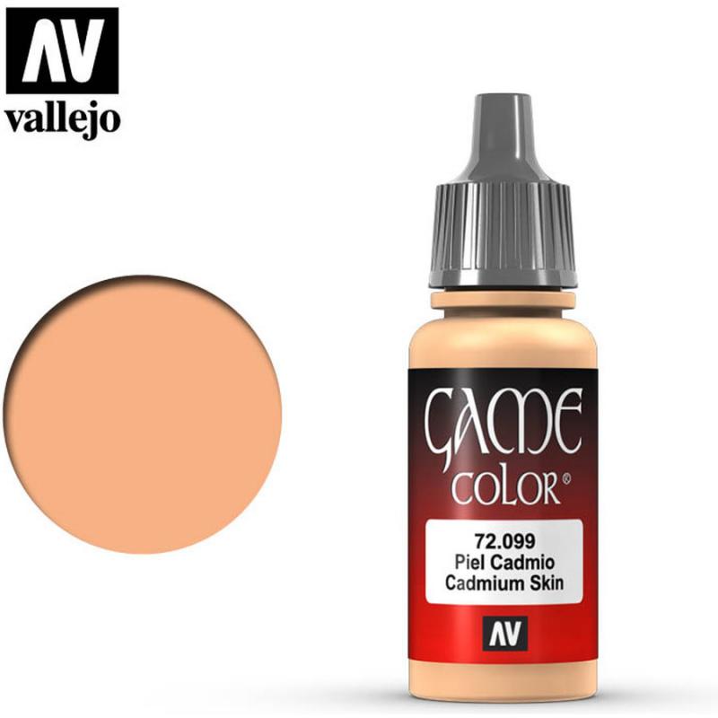 Game Color Acrylic Paint - Vallejo 17ml - Cadmium SKIN 72099