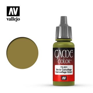 Game Color Acrylic Paint - Vallejo 17ml - Camouflage Green 72031