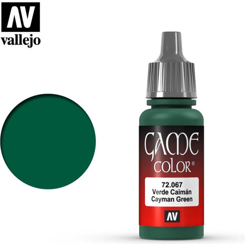 Game Color Acrylic Paint - Vallejo 17ml - Cayman Green 72067