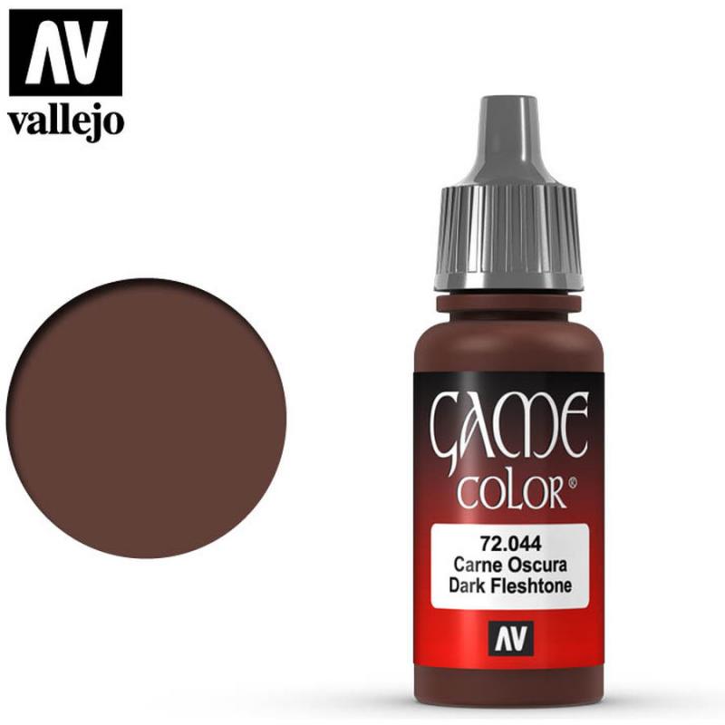 Game Color Acrylic Paint - Vallejo 17ml - Dark Fleshtone 72044