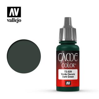 Game Color Acrylic Paint - Vallejo 17ml - Dark Green 72028
