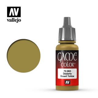 Game Color Acrylic Paint - Vallejo 17ml - Desert Yellow 72063