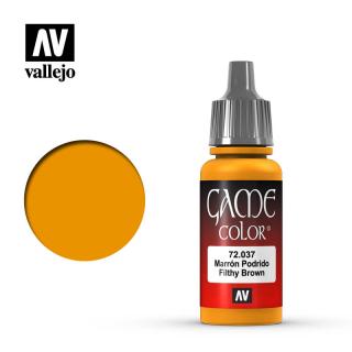 Game Color Acrylic Paint - Vallejo 17ml - Filthy Brown 72037