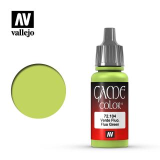 Game Color Acrylic Paint - Vallejo 17ml - Fluo Green 72104