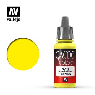 Game Color Acrylic Paint - Vallejo 17ml - Fluo Yellow 72103