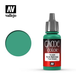 Game Color Acrylic Paint - Vallejo 17ml - Foul Green 72025