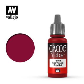Game Color Acrylic Paint - Vallejo 17ml - Gory Red 72011