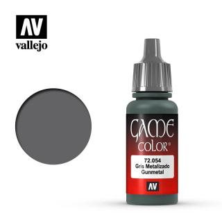Game Color Acrylic Paint - Vallejo 17ml - Gunmetal Grey 72054
